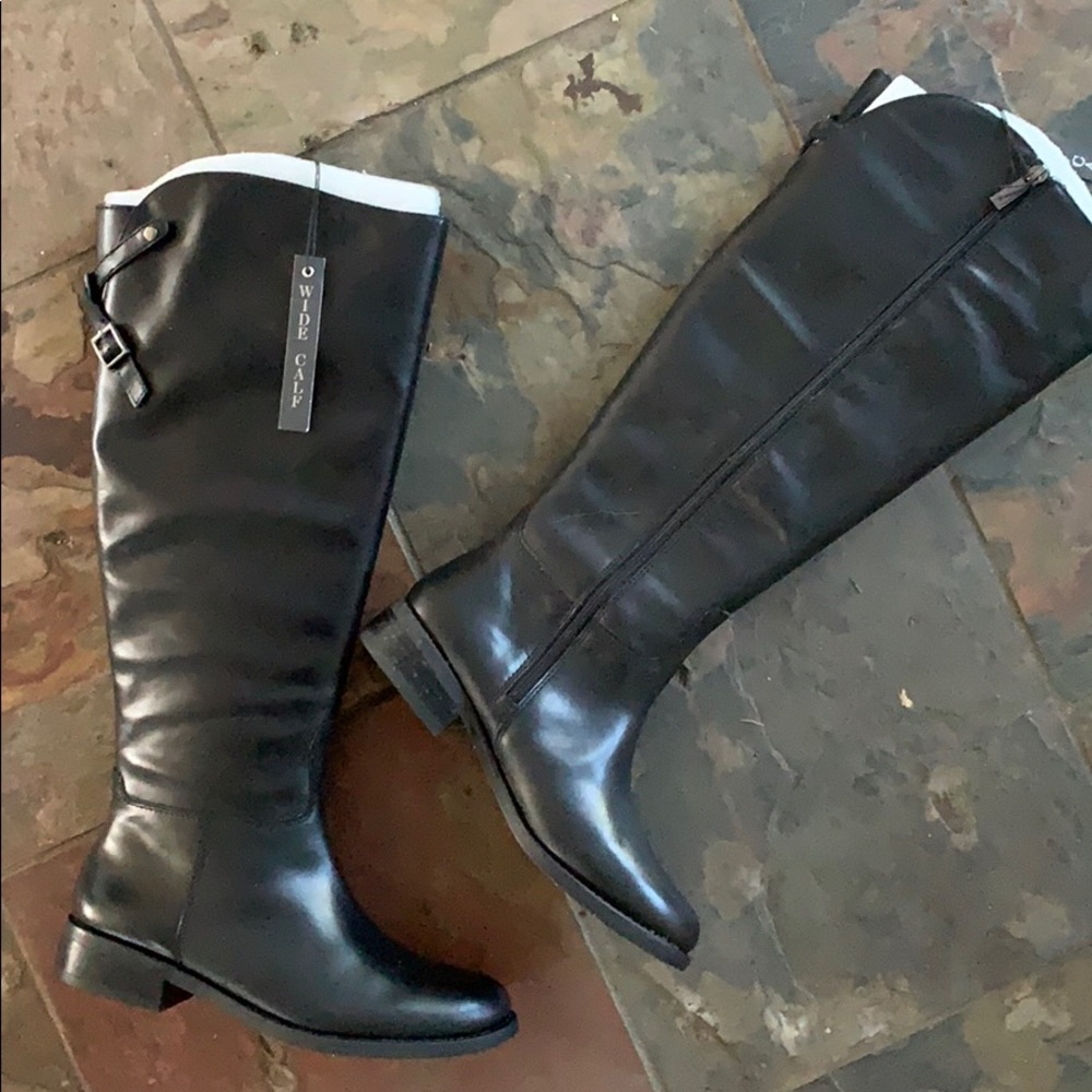 Brand new knee high leather boots